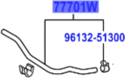 Immagine prodotto di TOYOTA Yaris tubo flessibile del carburante 77701-0D040 OE