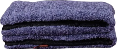 Produktbild von RAIKOU Kuschelige Hundedecke mit Kissen 100*70cm rollbar, blau melange