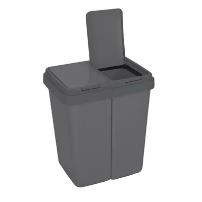 Immagine prodotto di Cestino Ribelli Sistema di separazione dei rifiuti Cestino ZwEimer Cestino 2 x 25 l, grigio