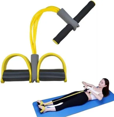 Productafbeelding van Elastische Weerstandsband met Pedalen voor Fitness en Krachttraining