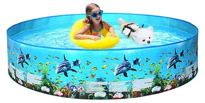 Immagine prodotto di Elzusha - Piscina pieghevole per famiglie, ideale per l'uso all'aperto