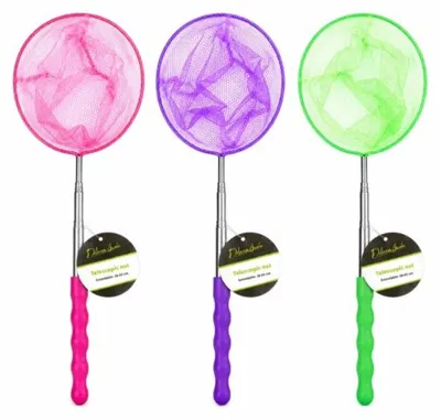 Image de Epuisette Filet De Pêche Télescopique 65 Cm 3 Assortis
