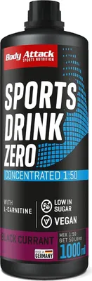 Produktbild von Body Attack Sports Drink Zero - 1000 ml Black Currant