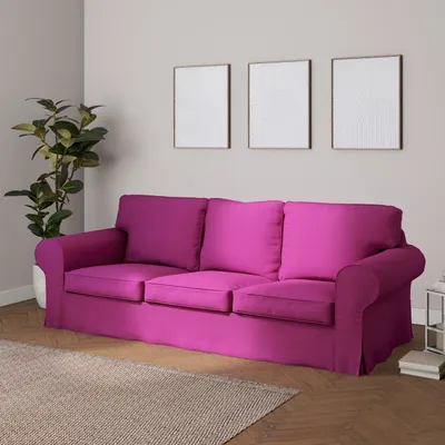 Produktbild von Dekoria Bezug für Ektorp 3-Sitzer Schlafsofa, ALTES Modell, amarant, Sofahusse Ektorp 3-Sitzer Schlafsofa