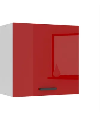 Produktbild von Belini Hängeschrank Küche, Küchenschränke SG. Breite 60 cm. Oberschrank mit 1 Tür, Küchenhängeschränke, Wandschrank Hängend, Rot Hochglanz