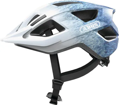 Produktbild von ABUS Fahrradhelm Aduro 3.0 – sportiver City-Helm in stilvollem Design für alltägliche und sportliche Touren – für Damen und Herren – weiß und blau, Größe M
