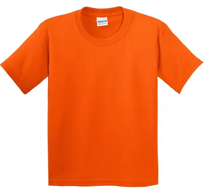 Productafbeelding van Gildan kinder T-shirt met ronde hals, korte mouwen, model FK392 (maat L) (oranje)