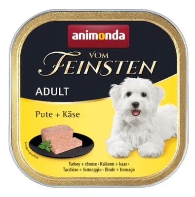 Produktbild von Animonda Vom Feinsten Nassfutter Für Hunde Pute Und Käse 150G
