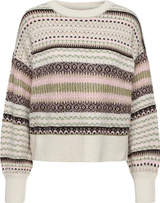 Image de Pull ONLY à motifs géométriques et détails tricotés Taille : M