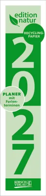 Produktbild von Streifenplaner Compact Dunkelgrün 2027 aus Recyclingpapier