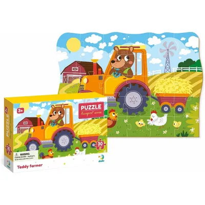 Obrázok produktu pre DODO Puzzle Transport: Farmár Teddy 30 dielikov