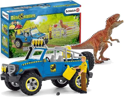 Image de Schleich Véhicule tout-terrain avec avant-poste dino 41464