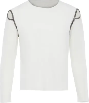 Image de NAEMI pull-over femme - blanc laine, XS/S