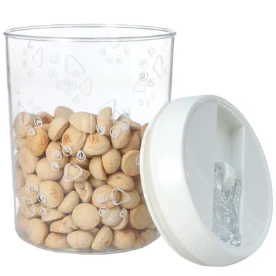 Obrázok produktu pre TRIXIE 24664, Pohár na skladovanie krmiva pre domáce zvieratá, Plast, Priehľadná, Obrázok, 17,5 cm