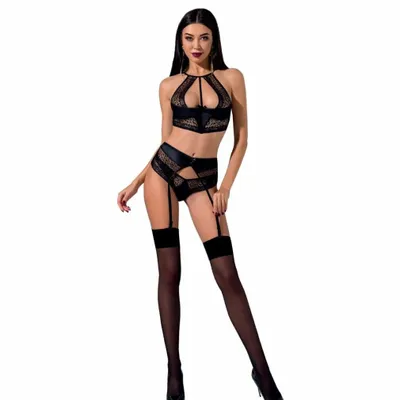 Productafbeelding van FRAU SCHARLACHROT - Zwarte set, maat S/M