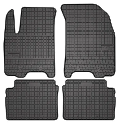 Produktbild von Gummi-Fußmatten für Chevrolet Kalos 2004-2007 – 4-tlg, Schwarz, passgenau