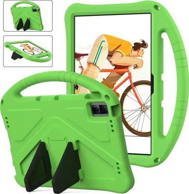 Produktbild von Kinder Hülle für TCL Tab 11 9466/TCL NxtPaper 11 2023, Eva Leichte Stoßfeste Ständer, Kids Griff Schutzhülle Grün