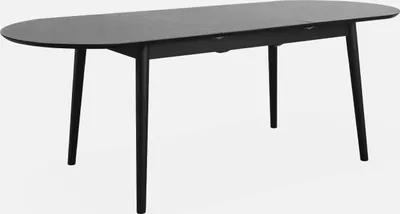Immagine prodotto di Tavolo da pranzo ovale allungabile da 6 a 8 posti, Nero