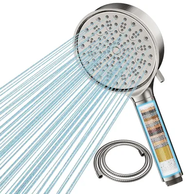 Produktbild von Wasserenthärter-Duschkopf mit modernem Design