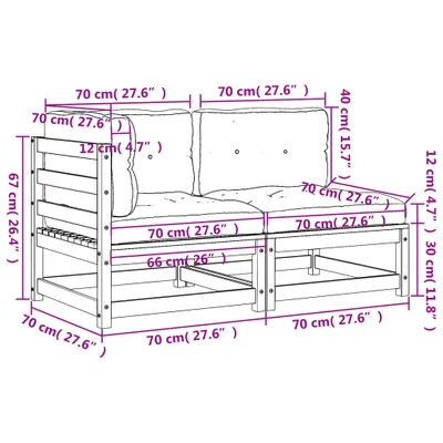 Zdjęcie produktu dla VidaXL 838117, Antracyt, Drewno, 110 kg, Dorośli i dzieci, 1400 mm, 700 mm