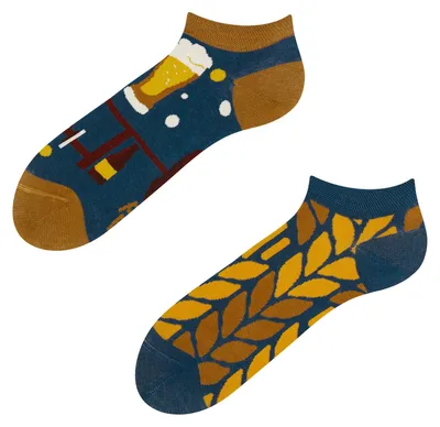 Produktbild von Dedoles Damen und Herren Sneaker Socken Bier Zeit Knöchelsocken Uni , Größe Socken & Strumpfhosen Erwachsene:35-38