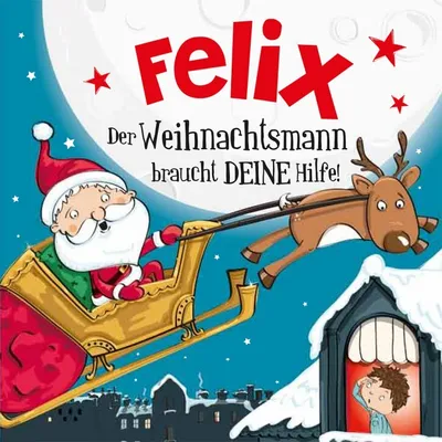 Produktbild von Namens-Weihnachtsbuch - Deine persönliche Weihnachtsgeschichte mit Namen Felix