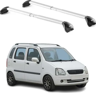 Image de Barres de toit transversales pour Opel Agila A 2000-2008 Gris Argenté 2x ABE