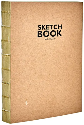 Produktbild von Honsell 32506 - Sketchbook Kraft Skizzenbuch mit offener Fadenbindung, DIN A6, 1