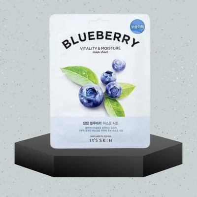 Zdjęcie produktu dla IT'S SKIN - The Fresh Mask Sheet Blueberry - Maseczka w płachcie dla doskonale nawilżonej skóry - 20 g