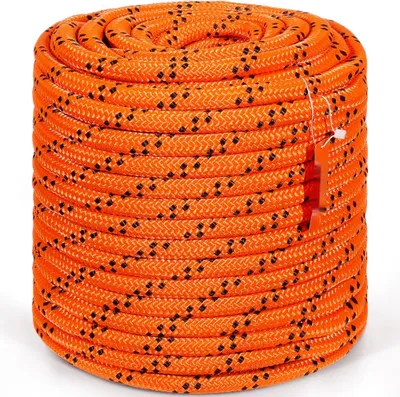 Image de Arborist corde à grimper dans les arbres - 3/4 pouce - polyester double tresse - 220 pieds - pour l'élagage et le jardinage professionnels