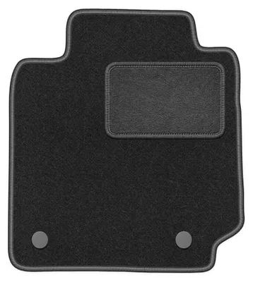 Produktbild von Fahrermatte Velours für Nissan Micra K12 2002-2010 (Schrägheck) – 1-tlg, Graphit, passgenau – Wielganizator LUX