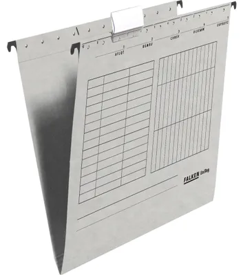 Produktbild von Falken Hängemappe 80004427 A4 seitlich offen Kraftkarton grau
