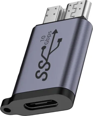 Produktbild von Adapter Micro USB auf Typ-C Adapter Hochgeschwindigkeitsdatenübertragung Externe Festplatten Adapter Kompatibilität mit Mobiltelefonen