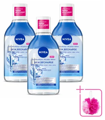 Productafbeelding van 3 x NIVEA Serum-verrijkt Revitaliserend Micellair Water - 400 ml - Voordeelverpakking - 3 stuks