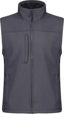 Image de Regatta TRA788 | Flux Softshell Bodywarmer / Vest - Couleur : Seal Grey (Solid)/Seal Grey (Solid) - Taille : XL