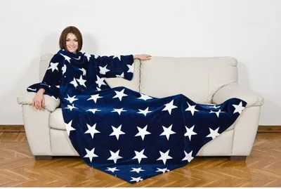 Image de Kangourou 1099 Jeté de lit 140 x 210 cm polyester bleu, blanc