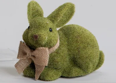 Produktbild von Osterhase Dekohase Hase Schleife Osterdeko Oster Ei Deko Tier Figur Skulptur