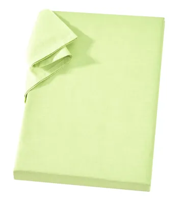 Produktbild von Linon Betttuch aus 100% Baumwolle ohne Gummizug Lime 150 x 250 cm