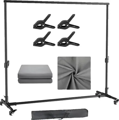 Immagine prodotto di Supporto posteriore, altezza regolabile, design mobile, 2x3 grigio
