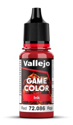 Immagine prodotto di Vernice acrilica Vallejo 72086 Inchiostro rosso 17ml Vernice in miniatura