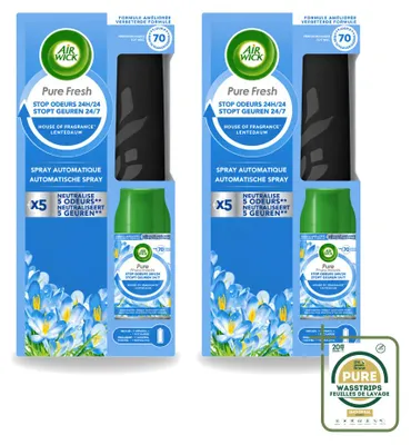 Imagen del producto de 2 unidades de kit de inicio Air Wick Freshmatic - Brisa de primavera - 250 ml - Paquete económico
