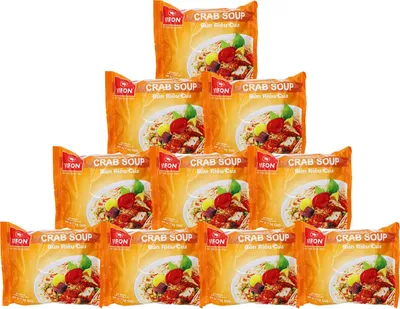 Produktbild von Vifon Bun Rieu Cua Reisnudel mit Krabbengeschmack 10x80g