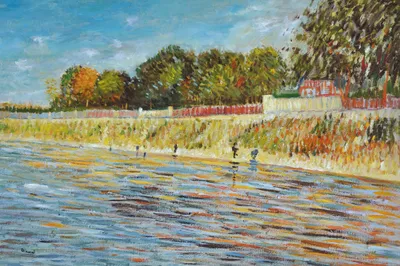 Produktbild von Vincent Van Gogh Kunstdruck Bild - Seineufer, 1887 (80 x 120 cm)