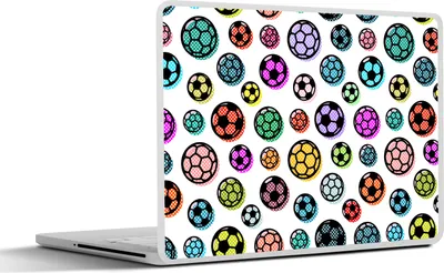 Produktbild von MuchoWow® Laptop Aufkleber Sticker Cover Muster - Fußball - Sport - Jungen - Kinder - Kinder 32.5x23.5 cm - Sticker für Laptop - Selbstklebend