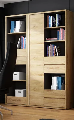 Produktbild von Büro Schrankkombination 2-teilig in Eiche, SELMA-129