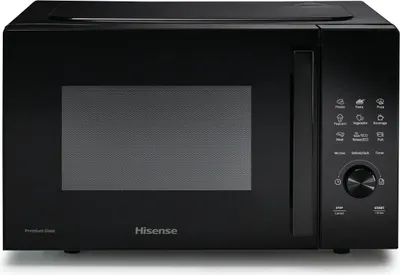 Produktbild von Hisense H23MOBSD1H, Arbeitsplatte, Solo-Mikrowelle, 23 l, 800 W, Eingebautes Display, Drehregler, Berührung