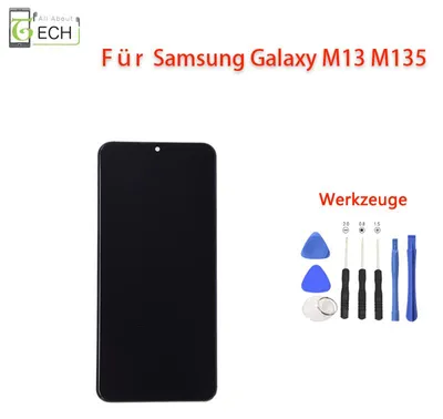 Produktbild von Für Samsung Galaxy M13 M135F LCD Display Rahmen Touchscreen Schwarz
