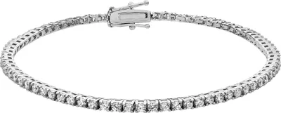 Produktbild von Elegantes 925 Sterling Silber Damen - Armband mit Zirkonia - 2mm, 7 Gramm; TRS25479