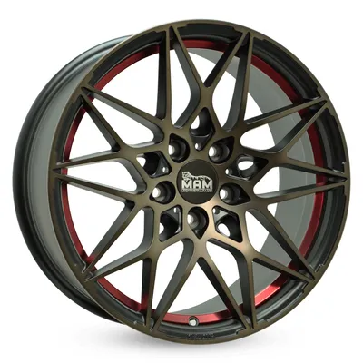 Produktbild von 18 Zoll MAM B2 5x112 ET30 Alufelgen BRONZE RED INSIDE