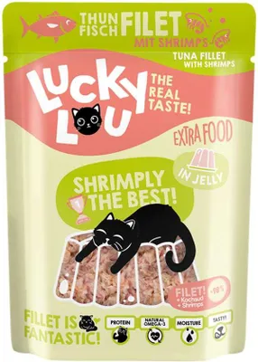 Image de Lucky Lou 62959, Adultes, Toutes races, Crevettes, Thon, 70 g, Sans céréales